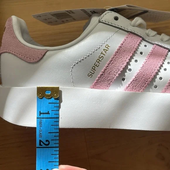 Adidas Originals Superstar bold sneakers. Pink. Size 6.5. New!